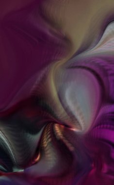 Hareketli girdapların soyut çizimi. Titreşimli renkli kıvrımların dönen akışı. Kıvrımlı ve kıvrımlı arka plan ve çizgiler. Garip duvar kâğıdı tasarımı. Dalgalanma arkaplanı.