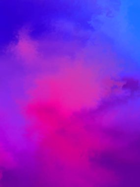 Modern fırça darbeleri. Poster, duvar sanatı, afiş, kart, kitap kapağı veya ambalaj için rahatlatıcı kompozisyonun yumuşak renkli çizimi. Pastel renklerle suluboya. 