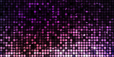 Parlayan ışıklar siyah arka planda parti izleri. Sahne veya stadyum ışıklarının dijital illüstrasyonu. Parlak desenli duvar kağıdı. Sahne ışıkları ile renkli ışıkların ihtişamlı arkaplanı.