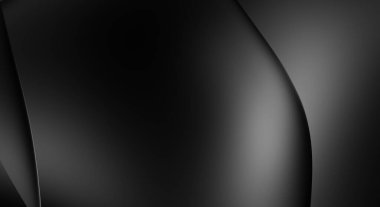 Web sitesi, poster, marka kimliği, broşür, sunum şablonu için lüks koyu bir arka plan. Dalgalı şekilli kaliteli tasarım. Dalgalanmalı soyut arkaplan. Pankart veya kapak tasarımı için dekorasyon.