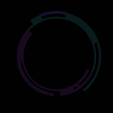 Fütürist dairesel gövde arayüzü elementi. Soyut çember geometrik arkaplan. Dijital teknolojinin grafiksel çizimi.