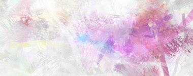 Soyut arkaplanda pürüzlü fırça darbeleri. Fırça boyası. Renkli boya darbeleri. Eşsiz duvar sanatı. Tuvaldeki modern sanat. Renkli çağdaş sanat eserleri.