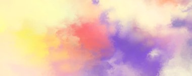 Modern fırça darbeleri. Poster, duvar sanatı, afiş, kart, kitap kapağı veya ambalaj için rahatlatıcı kompozisyonun yumuşak renkli çizimi. Pastel renklerle suluboya. 