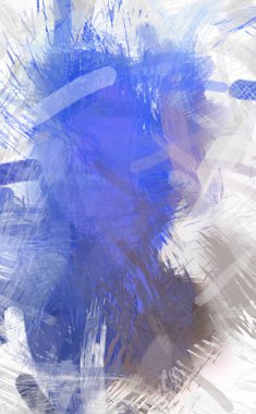 Soyut arkaplanda pürüzlü fırça darbeleri. Fırça boyası. Renkli boya darbeleri. Eşsiz duvar sanatı. Tuvaldeki modern sanat. Renkli çağdaş sanat eserleri.