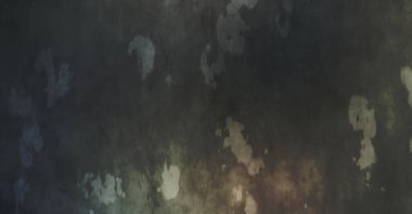 Gergin bir geçmişi ve sıkıntılı bir yapısı var. Renkli tozlu şablon. Tasarımınız için doku ve elementler. Çizik ve lekeli duvar kağıdı. Gotik duvar.