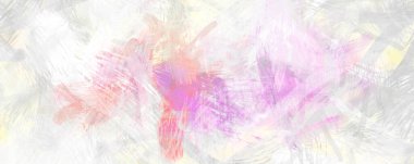 Soyut arkaplanda pürüzlü fırça darbeleri. Fırça boyası. Renkli boya darbeleri. Eşsiz duvar sanatı. Tuvaldeki modern sanat. Renkli çağdaş sanat eserleri.