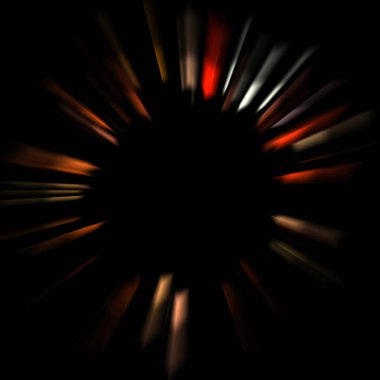 Canlı ve canlı ışık parlamalarının serin arkaplanı. Renkli parlak ışıklar patlama efektiyle görüntülenir. Parlak renkli arkaplan.