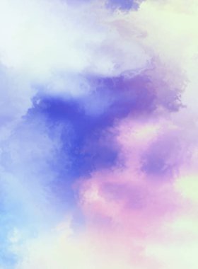 Modern fırça darbeleri. Poster, duvar sanatı, afiş, kart, kitap kapağı veya ambalaj için rahatlatıcı kompozisyonun yumuşak renkli çizimi. Pastel renklerle suluboya. 