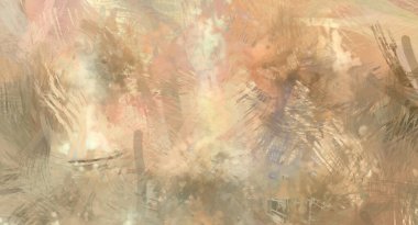 Soyut arkaplanda pürüzlü fırça darbeleri. Fırça boyası. Renkli boya darbeleri. Eşsiz duvar sanatı. Tuvaldeki modern sanat. Renkli çağdaş sanat eserleri.