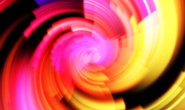 Dönen Işık gösterisi arka planı. Canlı renklerle donatılmış ruhani enerji girdabı. Renkli canlı hareket çizimi. Tanıtım geçmişi. Kutlama grafiği.