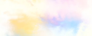 Modern fırça darbeleri. Poster, duvar sanatı, afiş, kart, kitap kapağı veya ambalaj için rahatlatıcı kompozisyonun yumuşak renkli çizimi. Pastel renklerle suluboya. 