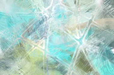 Soyut arkaplanda pürüzlü fırça darbeleri. Fırça boyası. Renkli boya darbeleri. Eşsiz duvar sanatı. Tuvaldeki modern sanat. Renkli çağdaş sanat eserleri.