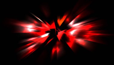 Parlayan ışıkları hareket ettirmenin havalı arka planı. Tasarımınız için canlı renkli bir portal şablonu. Işık ışınları ve hareket halindeki ışıldayan parçacıklar bir solucan deliği şekli oluşturuyor..