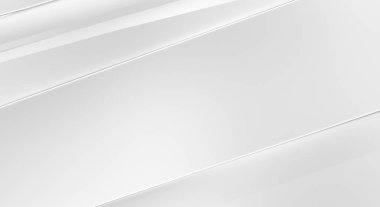 Soyut ışık fütüristik duvar kağıdı. Zarif, parlak çizgili arka plan. Geometrik katmanlı üç boyutlu beyaz arkaplan. Poster, broşür, sunum ve web sitesi için geometrik şablon tasarımı.