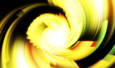 Dönen Işık gösterisi arka planı. Canlı renklerle donatılmış ruhani enerji girdabı. Renkli canlı hareket çizimi. Tanıtım geçmişi. Kutlama grafiği.