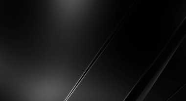 Geometrik katmanlı 3 boyutlu siyah arkaplan. Soyut koyu fütüristik duvar kağıdı. Zarif, parlak çizgili arka plan. Poster, broşür, sunum ve web sitesi için geometrik şablon tasarımı.