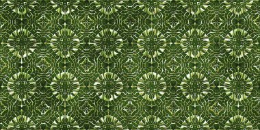 Renkli kumaş arka planında moda tarzında gümüş örgü süsü olan lüks, kusursuz bir şablon. Duvar kağıtları ve tekstil baskısı için tasarım. Lüks, ışıl ışıl metalimsi fantezi dokusu.