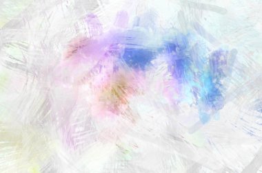 Soyut arkaplanda pürüzlü fırça darbeleri. Fırça boyası. Renkli boya darbeleri. Eşsiz duvar sanatı. Tuvaldeki modern sanat. Renkli çağdaş sanat eserleri.