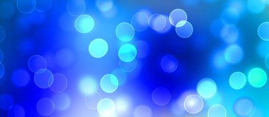 Kavramsal ışıklar duvar kağıdı. Güzel soyut çok renkli bokeh çemberleri parçacıklarla çevrili. Metninizi veya başlığınızı göstermek için boşluk ile odaklanmış olmayan canlı illüstrasyon. 