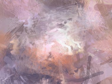 Soyut arkaplanda pürüzlü fırça darbeleri. Fırça boyası. Renkli boya darbeleri. Eşsiz duvar sanatı. Tuvaldeki modern sanat. Renkli çağdaş sanat eserleri.