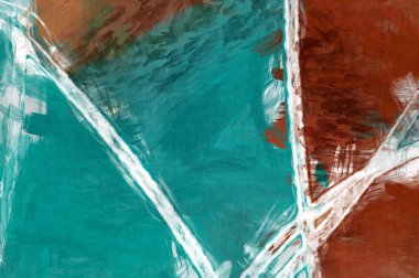 Tuval üzerinde etkileyici fırçalanmış resim. Soyut doku. 2D çizim. Geniş fırça darbeleri. Modern dijital sanat. Çağdaş fırça. Modern ifade. Popüler biçim boyanmış resim.