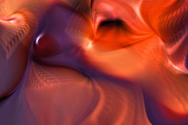 Hareketli girdapların soyut çizimi. Titreşimli renkli kıvrımların dönen akışı. Kıvrımlı ve kıvrımlı arka plan ve çizgiler. Garip duvar kâğıdı tasarımı. Dalgalanma arkaplanı.