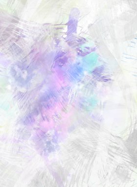 Soyut arkaplanda pürüzlü fırça darbeleri. Fırça boyası. Renkli boya darbeleri. Eşsiz duvar sanatı. Tuvaldeki modern sanat. Renkli çağdaş sanat eserleri.