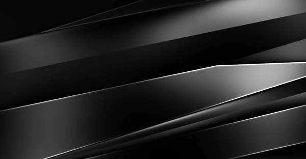 Style Μαύρο Φόντο Γεωμετρικά Στρώματα Αφηρημένη Σκοτεινή Φουτουριστική Ταπετσαρία Κομψό — Φωτογραφία Αρχείου