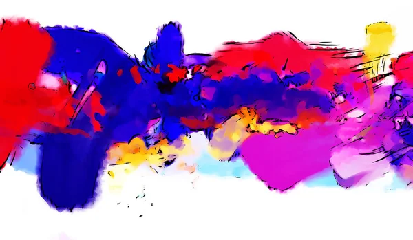 Ink Markers Creative Illustration Painting White Background Hand Drawn Abstract — Stock Photo, Image