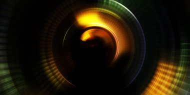 Parlayan neon ışıkları. Parlak sunum tasarım şablonu. Fotoğraf makinesi konsepti. Soyut arkaplan. Dönen ışık ışınları. Hareketli kavramsal duvar kağıdı. Grafik dijital illüstrasyon. 