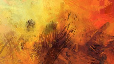 Soyut arkaplanda pürüzlü fırça darbeleri. Fırça boyası. Renkli boya darbeleri. Eşsiz duvar sanatı. Tuvaldeki modern sanat. Renkli çağdaş sanat eserleri.