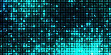 Parlayan ışıklar siyah arka planda parti izleri. Sahne veya stadyum ışıklarının dijital illüstrasyonu. Parlak desenli duvar kağıdı. Sahne ışıkları ile renkli ışıkların ihtişamlı arkaplanı.