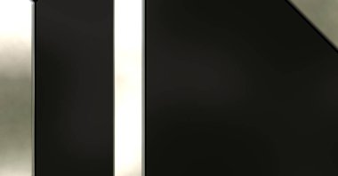 Üç boyutlu metalik doku. Uzay gemisi desenli yüzey. Aydınlık ve karanlık paneller. Fütürist soyut duvar kağıdı. Geometrik teknolojik yansıtıcı arkaplan.