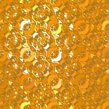 Yaratıcı karalama sanatı farklı şekil ve dokulara sahip kusursuz desen. Kolaj. Sanatsal arka plan. Soyut duvar kağıdı. Dekoratif hippi fayansları.