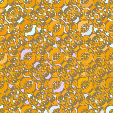 Yaratıcı karalama sanatı farklı şekil ve dokulara sahip kusursuz desen. Kolaj. Sanatsal arka plan. Soyut duvar kağıdı. Dekoratif hippi fayansları.