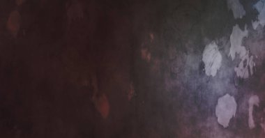 Gergin bir geçmişi ve sıkıntılı bir yapısı var. Renkli tozlu şablon. Tasarımınız için doku ve elementler. Çizik ve lekeli duvar kağıdı. Gotik duvar.