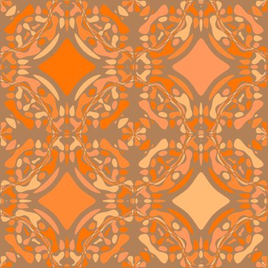 Soyut duvar kağıdı. Dekoratif hippi fayansları. Sanatsal arka plan. Yaratıcı karalama sanatı farklı şekil ve dokulara sahip kusursuz desen. Kolaj.