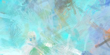 Soyut arkaplanda pürüzlü fırça darbeleri. Fırça boyası. Renkli boya darbeleri. Eşsiz duvar sanatı. Tuvaldeki modern sanat. Renkli çağdaş sanat eserleri.