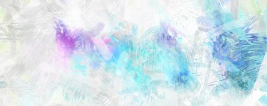 Soyut arkaplanda pürüzlü fırça darbeleri. Fırça boyası. Renkli boya darbeleri. Eşsiz duvar sanatı. Tuvaldeki modern sanat. Renkli çağdaş sanat eserleri.