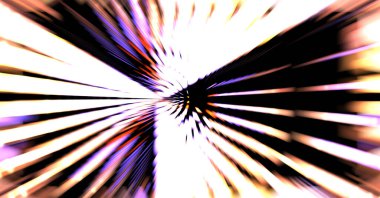 Siyah arkaplanda dönen ışık gösterisi. Lüks çizgiler. Parlak kıvrımlı duvar kağıdı. Uzay tüneli. Dönen ışık çemberi ya da maytap izi. Parlak konsept çizimi.