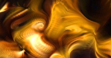 Hareketli girdapların soyut çizimi. Titreşimli renkli kıvrımların dönen akışı. Kıvrımlı ve kıvrımlı arka plan ve çizgiler. Garip duvar kâğıdı tasarımı. Dalgalanma arkaplanı.