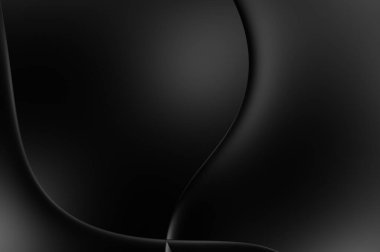 Web sitesi, poster, marka kimliği, broşür, sunum şablonu için lüks koyu bir arka plan. Dalgalı şekilli kaliteli tasarım. Dalgalanmalı soyut arkaplan. Pankart veya kapak tasarımı için dekorasyon.