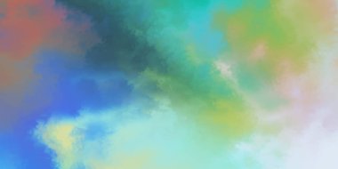 Modern fırça darbeleri. Poster, duvar sanatı, afiş, kart, kitap kapağı veya ambalaj için rahatlatıcı kompozisyonun yumuşak renkli çizimi. Pastel renklerle suluboya. 