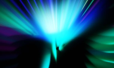 Siyah zemin üzerinde ışık parçacığı izleri. Parlayan parçacıkları ve çizgileri olan ışık patlaması yıldızı. Güzel hareketli soyut ışınlar duvar kağıdı. Renkli Patlama grafiği. Işık ışınlarının patlaması. 