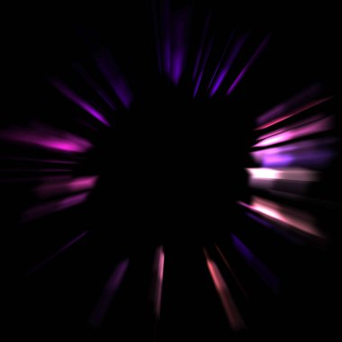 Canlı ve canlı ışık parlamalarının serin arkaplanı. Renkli parlak ışıklar patlama efektiyle görüntülenir. Parlak renkli arkaplan.