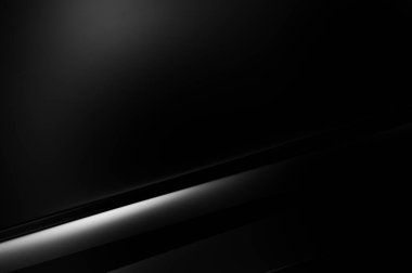 Geometrik katmanlı 3 boyutlu siyah arkaplan. Soyut koyu fütüristik duvar kağıdı. Zarif, parlak çizgili arka plan. Poster, broşür, sunum ve web sitesi için geometrik şablon tasarımı.