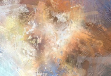 Soyut arkaplanda pürüzlü fırça darbeleri. Fırça boyası. Renkli boya darbeleri. Eşsiz duvar sanatı. Tuvaldeki modern sanat. Renkli çağdaş sanat eserleri.