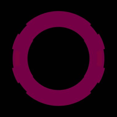 Fütürist dairesel gövde arayüzü elementi. Soyut çember geometrik arkaplan. Dijital teknolojinin grafiksel çizimi.