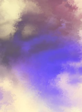 Modern fırça darbeleri. Poster, duvar sanatı, afiş, kart, kitap kapağı veya ambalaj için rahatlatıcı kompozisyonun yumuşak renkli çizimi. Pastel renklerle suluboya. 