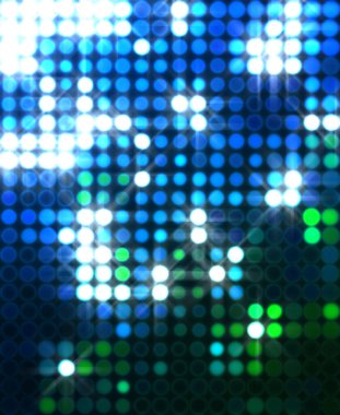 Parlak desenli duvar kağıdı. Sahne ışıkları olan renkli ışıkların ihtişamlı arkaplanı. Parlayan ışıklar siyah arka planda parti izleri. Sahne veya stadyum ışıklarının dijital illüstrasyonu. 